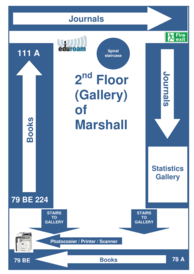 Gallery / 2nd floor of Marshall Library plan