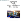Library Survey 2015: highlights