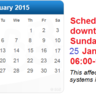 Reminder: Systems downtime this weekend!