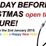 Today: Last Day Before Christmas Closure