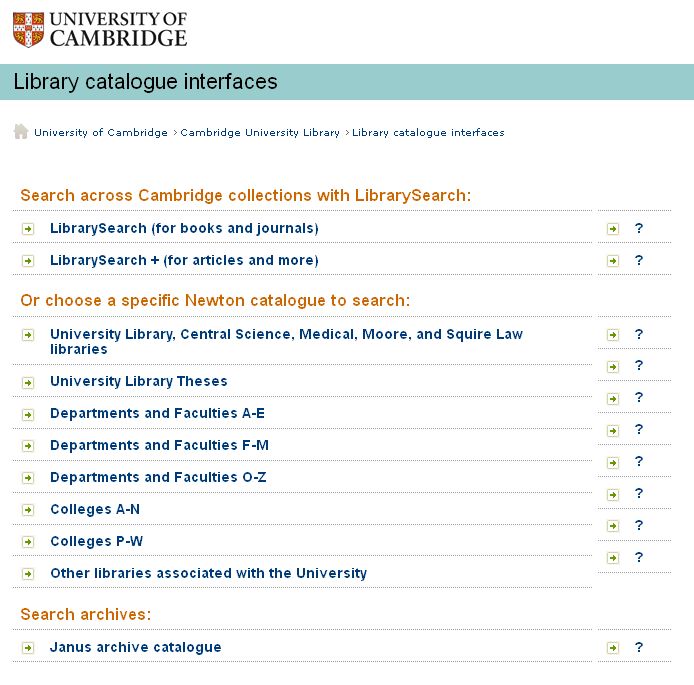 Libraries_Catalogues_Overview