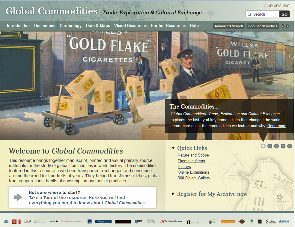 Trial e-resources: Global commodities (until 31 October 2015)